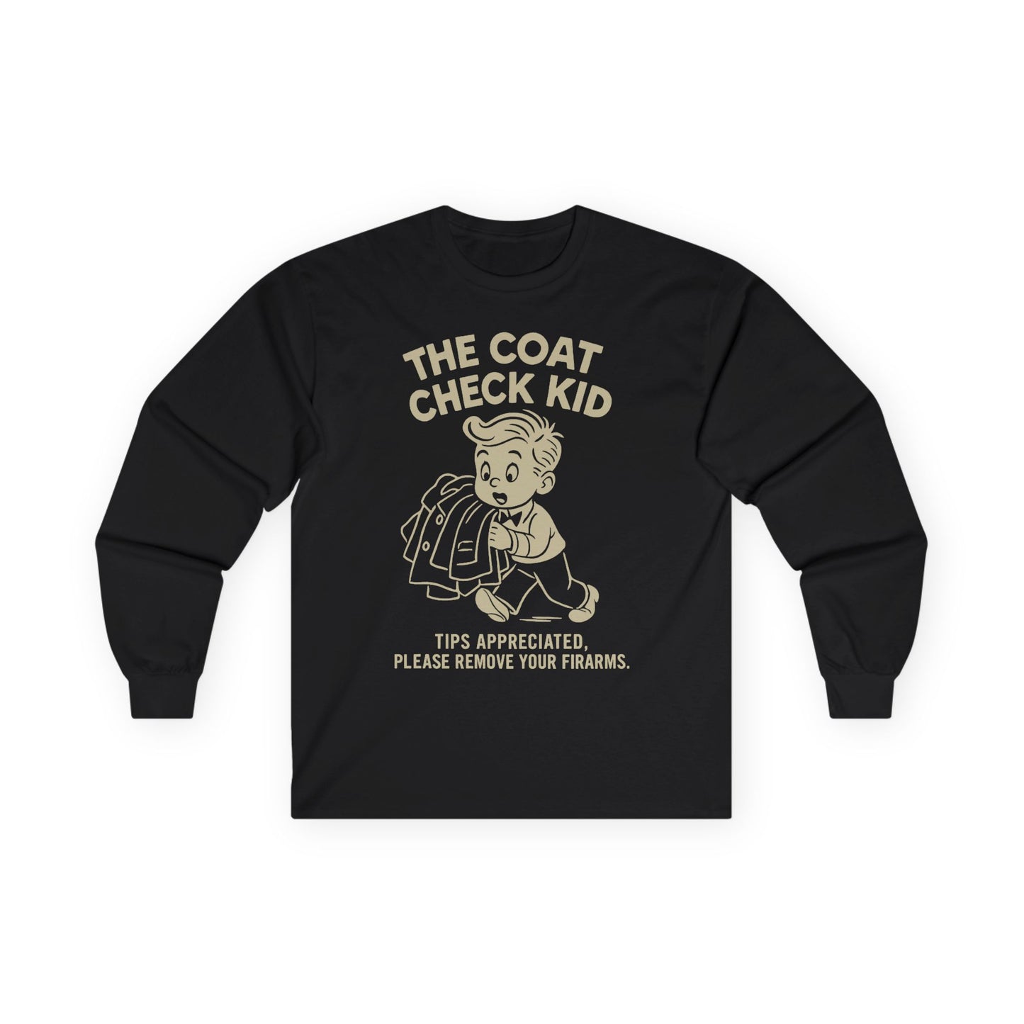 The Coat Check Kid Long Sleeve Tee
